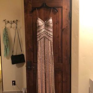 Aidan Mattox Beaded Sweetheart Neckline Gown